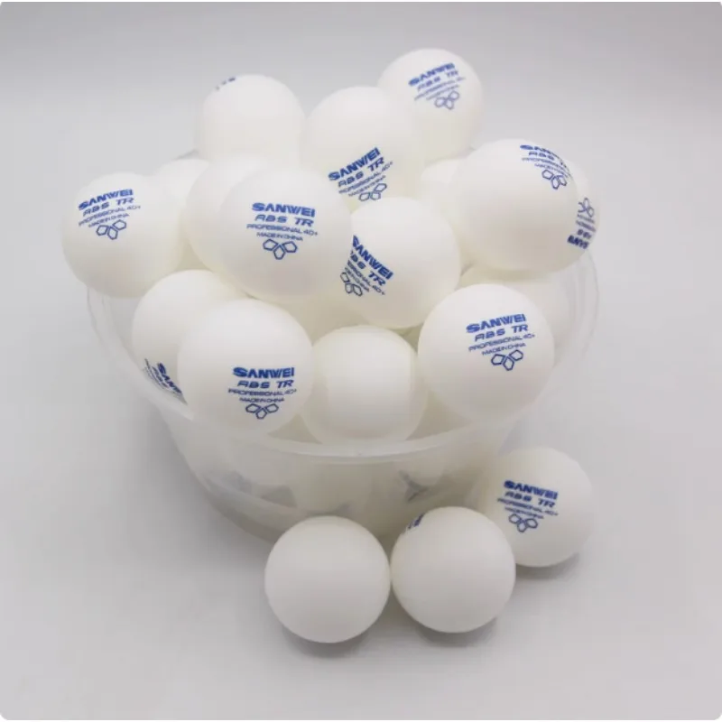 50 100 pcs Sanwei New Material - Table Tennis Olympics ulasan dan harga