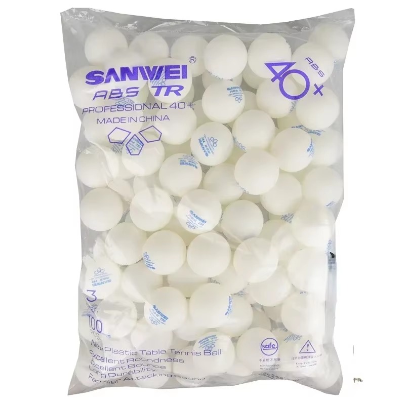 50 100 pcs Sanwei New Material - Table Tennis Olympics ulasan dan harga