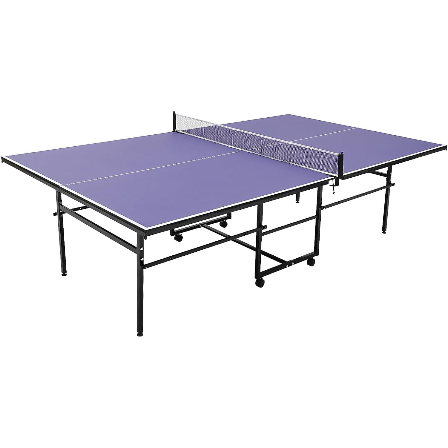 8 ft Portable Ping Pong Table， - Table Tennis Olympics ulasan dan harga
