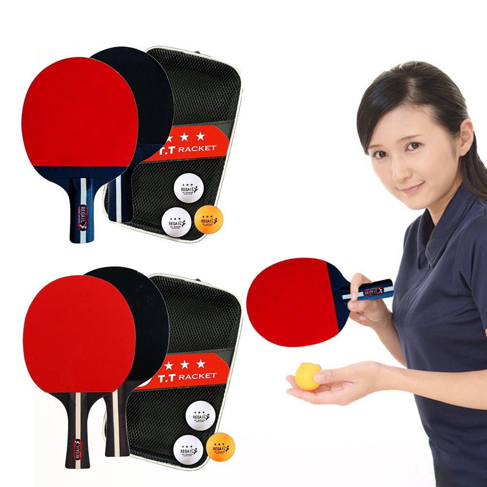 Table Tennis Racket 2 Rackets  - Table Tennis Olympics ulasan dan harga