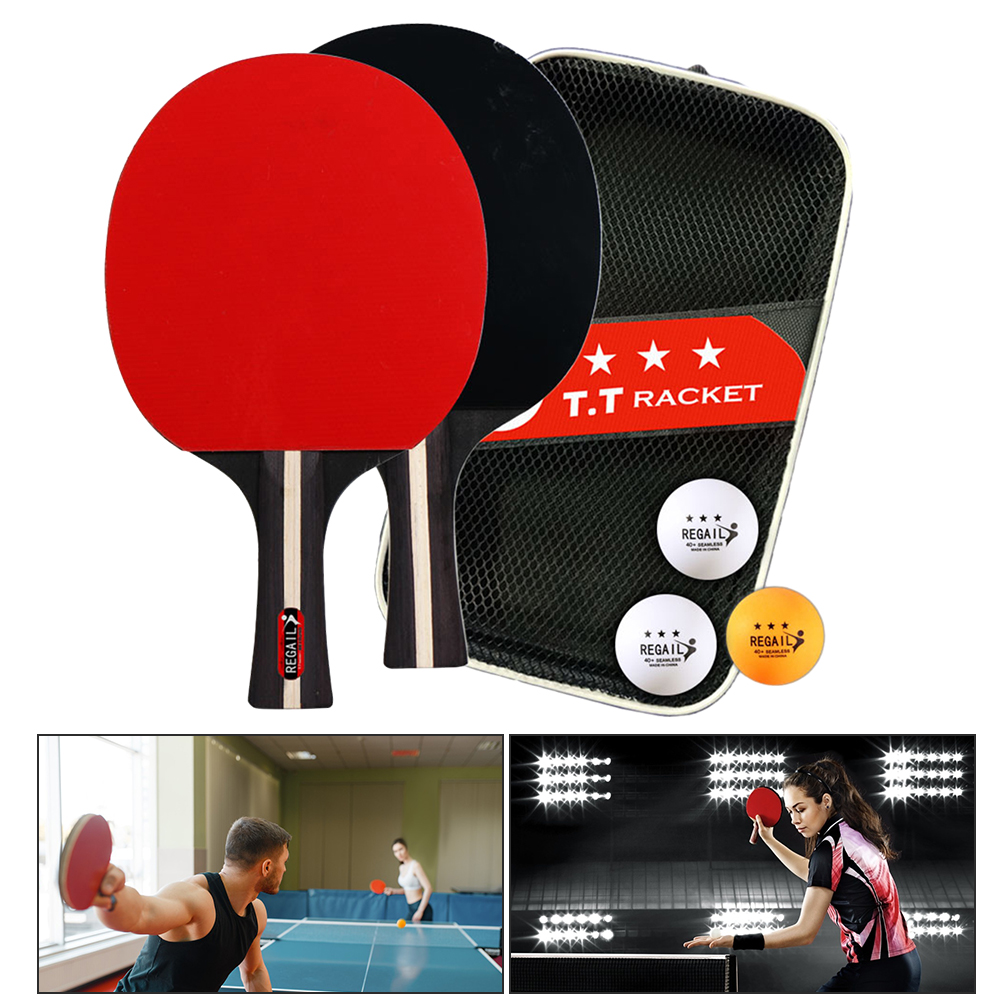 Table Tennis Racket 2 Rackets  - Table Tennis Olympics ulasan dan harga
