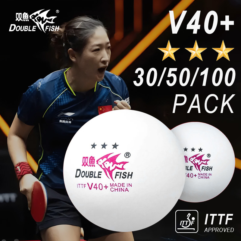 DOUBLE FISH 3 Star V40+ 30/50/ - Table Tennis Olympics ulasan dan harga