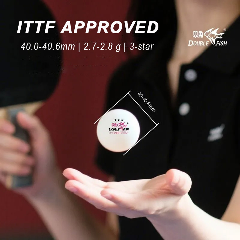 DOUBLE FISH 3 Star V40+ 30/50/ - Table Tennis Olympics ulasan dan harga