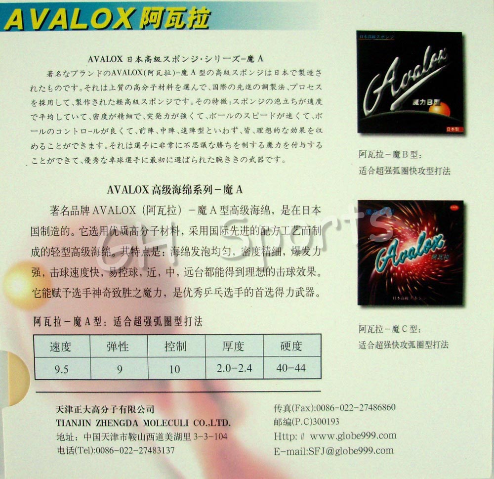 Avalox Magic A Magic B Magic C - Table Tennis In Japanese ulasan dan harga