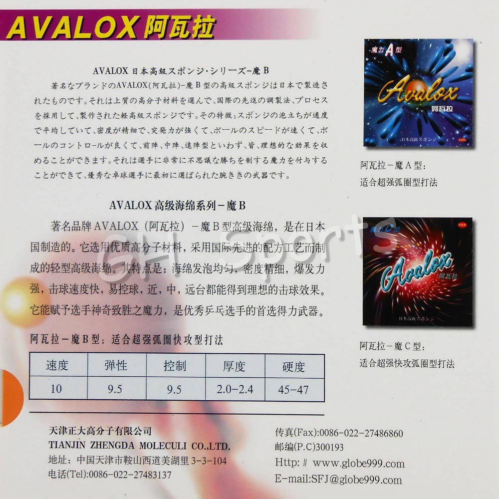Avalox Magic A Magic B Magic C - Table Tennis In Japanese ulasan dan harga